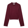 Elegant Casual Wide Sleeve Plain Stitch Knitwear