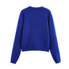 Contrast Color Round Neck Two Piece Pullover Knitting Sweater