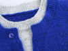 Contrast Color Round Neck Two Piece Pullover Knitting Sweater