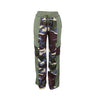 Contrast Drawstring Camo Pants