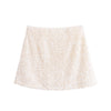 Simple Beads A line Short Skirt