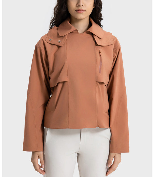 Removable Hooded Windbreaker Sports Jacket