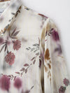 Metal Color Floral Shirt