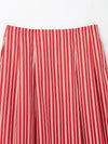 Striped Tiny Strap Short Top & High Waist Skirt