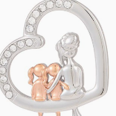 Heart Shape Necklace with Diamond