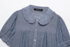 Denim Peter Pan Collar Shirt
