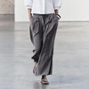 Casual Textured Pleated Pants