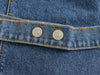 Belted Button Denim Tube Top