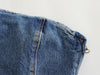Belted Button Denim Tube Top