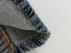 Belted Button Denim Tube Top
