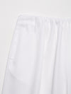 White Casual Wide Leg Pants