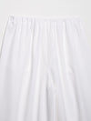 White Casual Wide Leg Pants