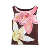 Simple Floral Nylon Top