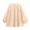Loose V Neck Long Sleeve Shirt