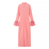 Pink Satin Puff Dress