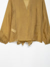 White Ruffle Long Sleeve Shirt