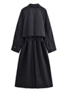 Loose Solid Trench Coat