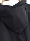 Loose Solid Trench Coat