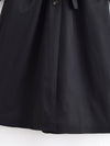 Loose Solid Trench Coat