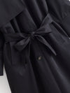 Loose Solid Trench Coat