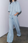 Denim Collared Shirt & Pants