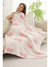 White Cheery Print Reversible Soft Blanket 127*152cm