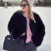 Wide Cuff Fur Coat