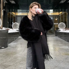 Wide Cuff Fur Coat