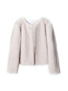 Wide Cuff Fur Coat