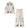 Casual Stitched Shirt Top & Pants