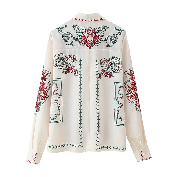 Casual Stitched Shirt Top & Pants