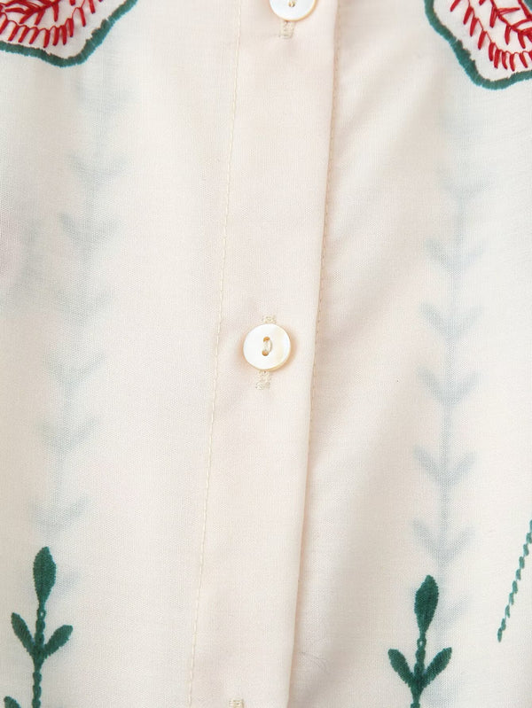 Casual Stitched Shirt Top & Pants