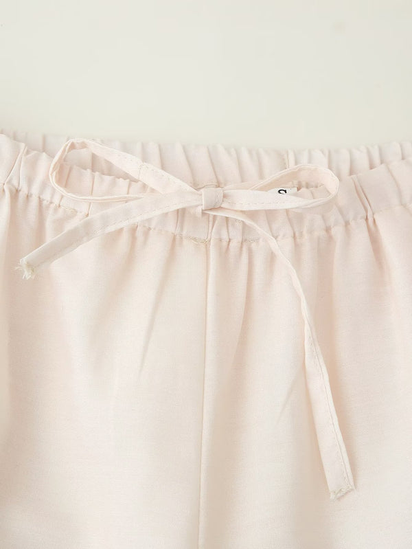 Casual Stitched Shirt Top & Pants