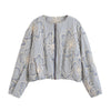 Stripe & Flower Rope Jacket