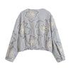 Stripe & Flower Rope Jacket