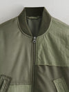 Green Patchwork Pilot Jacket