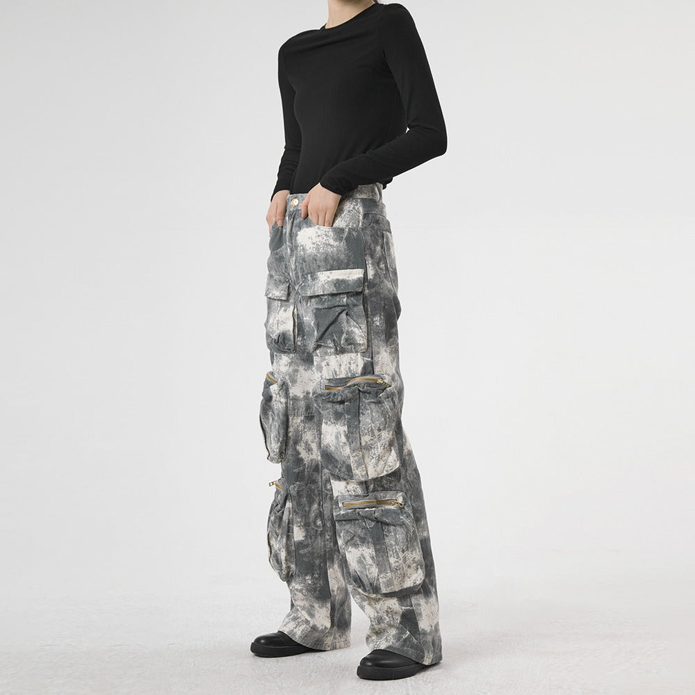 Cocoa Yacht Club Camouflage Denim Cargo Pants