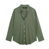 Casual Poplin Cardigan Top