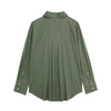 Casual Poplin Cardigan Top