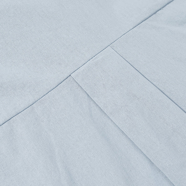 Simple Solid Shirt & Straight Leg Pants