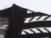 Black & White Striped Knit Vest