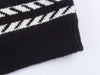 Black & White Striped Knit Vest