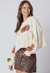 Halloween Pumpkin Sequined Top