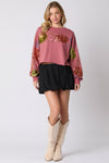 Halloween Pumpkin Sequined Top