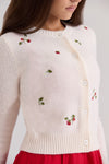 Sweet Cherry Knitted Cardigan
