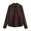 Plush Leather Shacket & Pants Set
