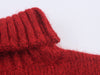 Asymmetric Hem Turtleneck Pullover Sweater