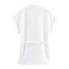 Linen Pleated Vest & Pant Sets