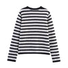 Classic Floral Fastened Striped Cardigan Coat