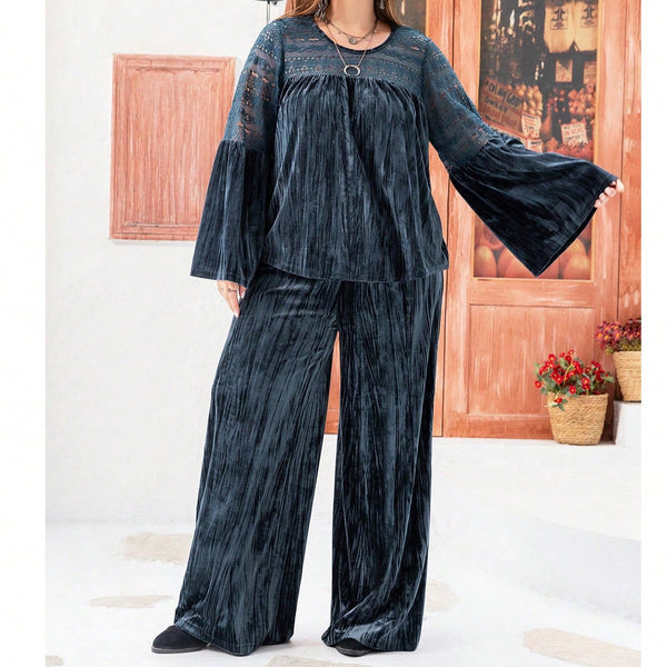 Crushed Velvet Top & Pants